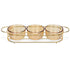 Fissman Set Of 3 Bowls 36 X 10.5 X 5.7 Cm With Metal Stand