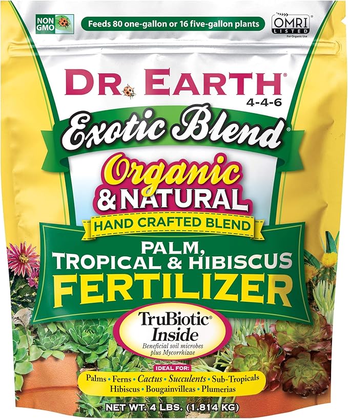 Dr. Earth Exotic Hibiscus Fertilizer 4lb Natural