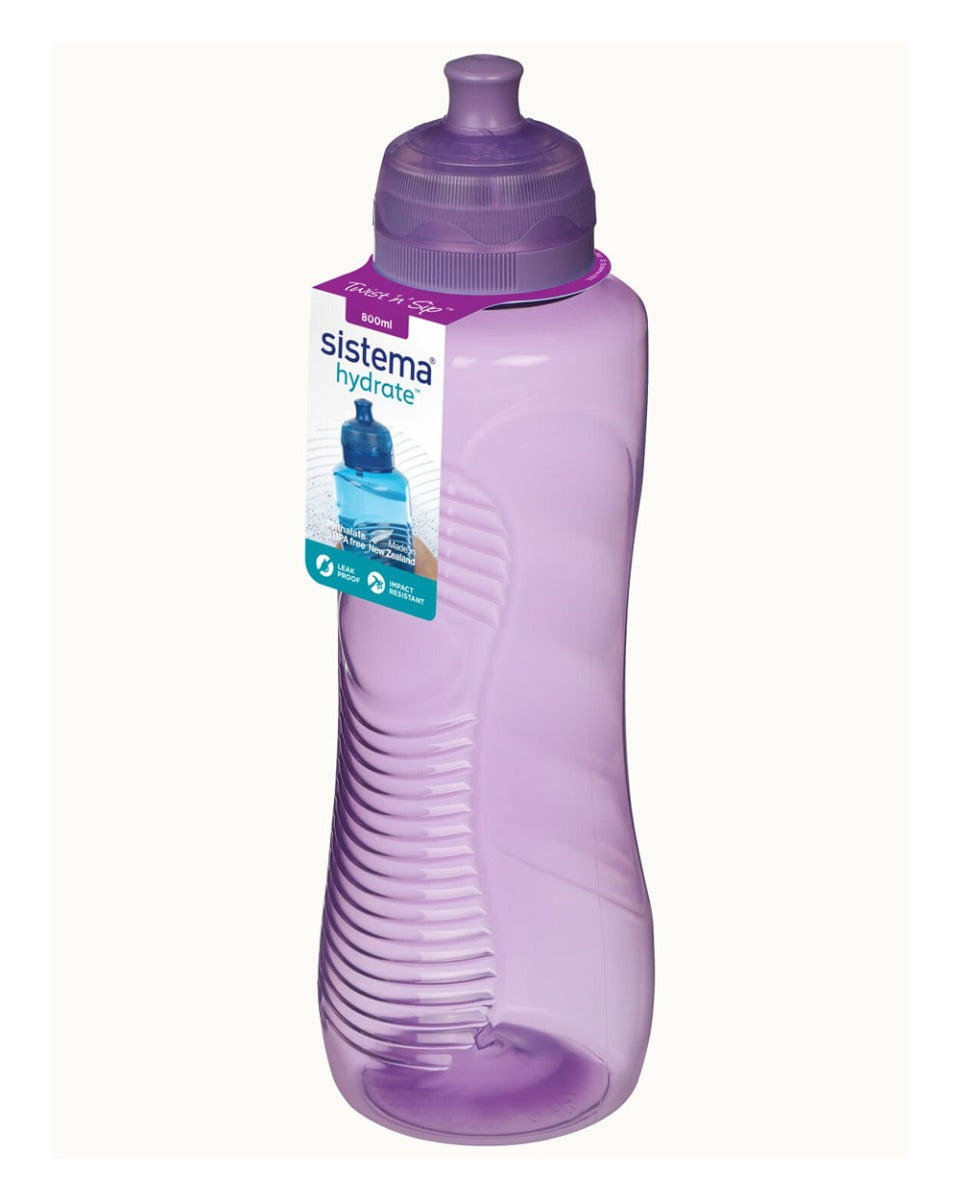 Sistema 800ml Gripper Bottle Purple