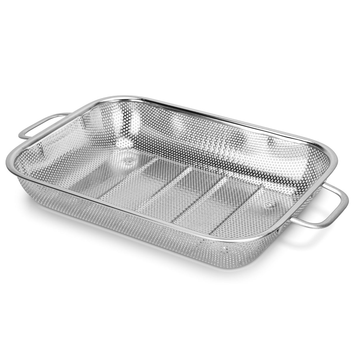 Fissman Rectangle Colander 36 cm Stainless Steel Mesh