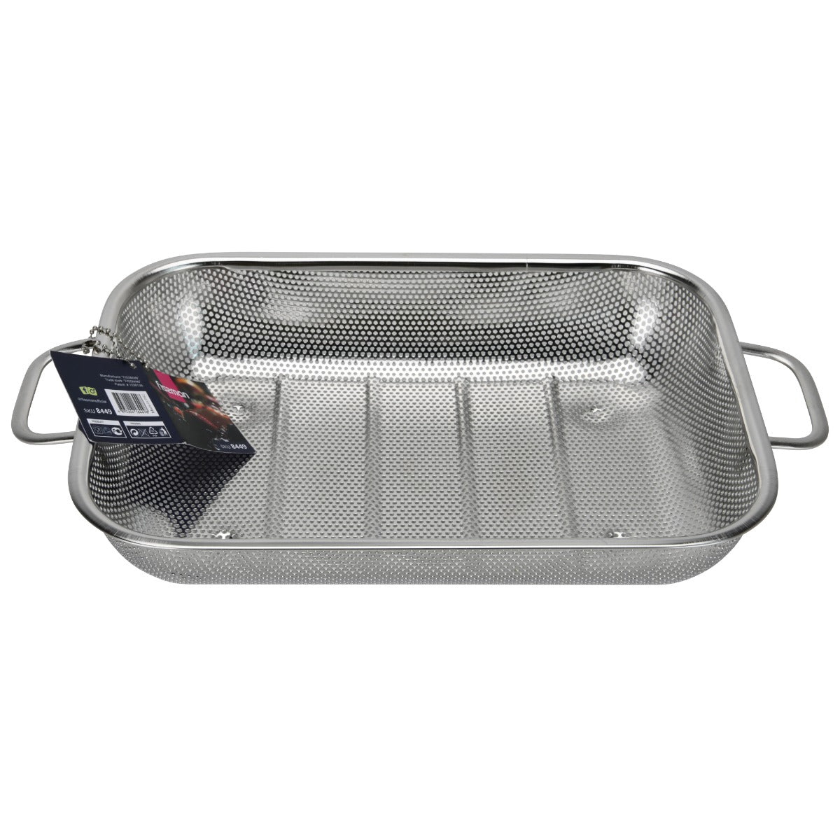 Fissman Rectangle Colander 36 cm Stainless Steel Mesh