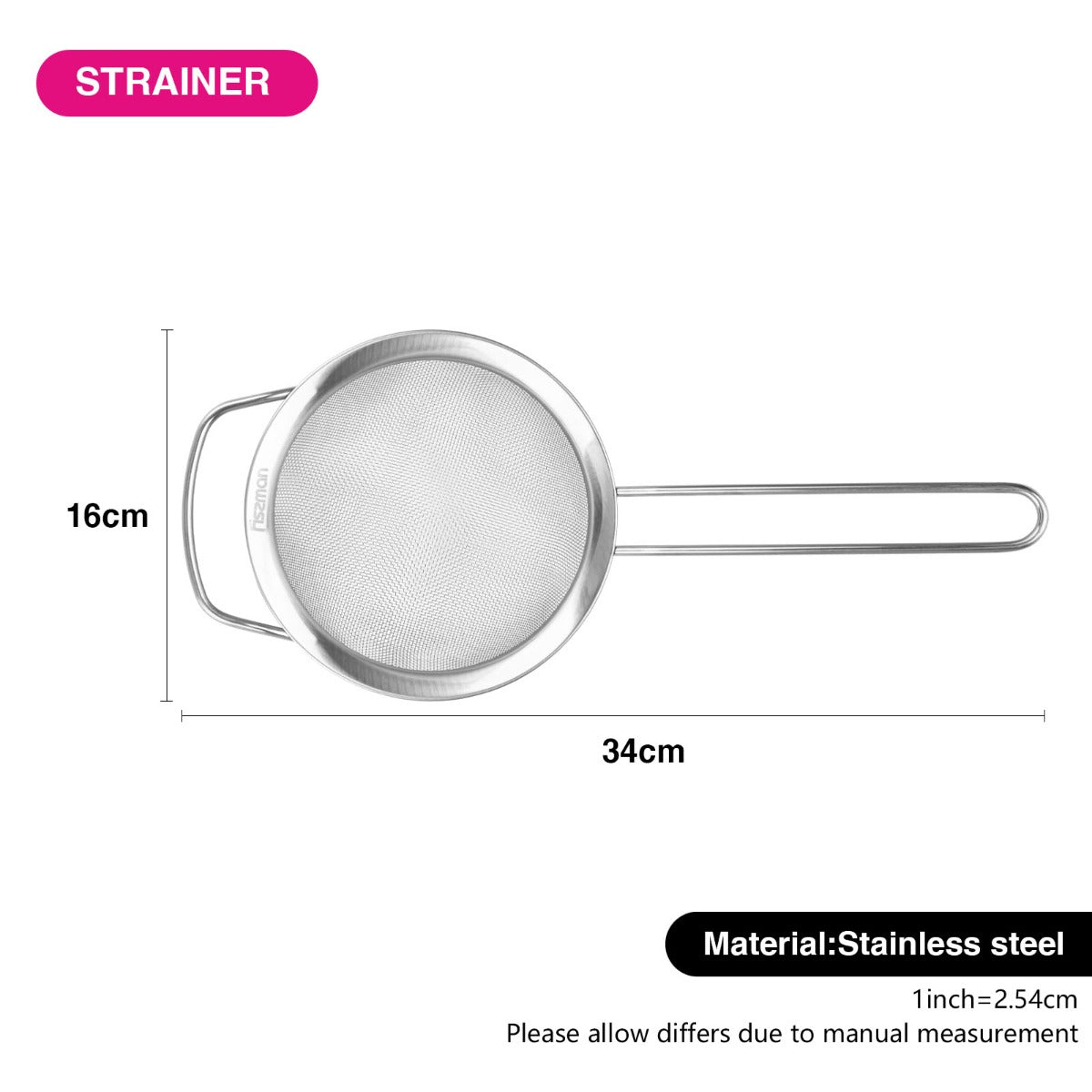 Fissman Strainer 14cm with Handle Steel