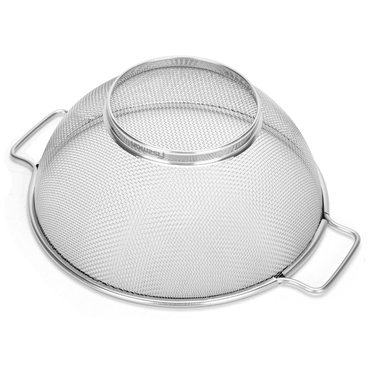 Fissman Round Stainer With Handle Silver 26cm