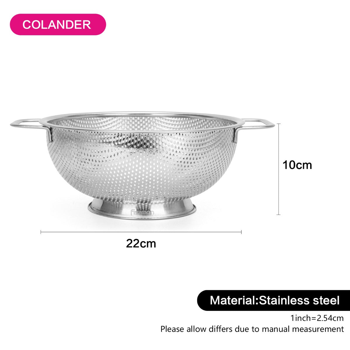 Fissman Colander 22cm Steel