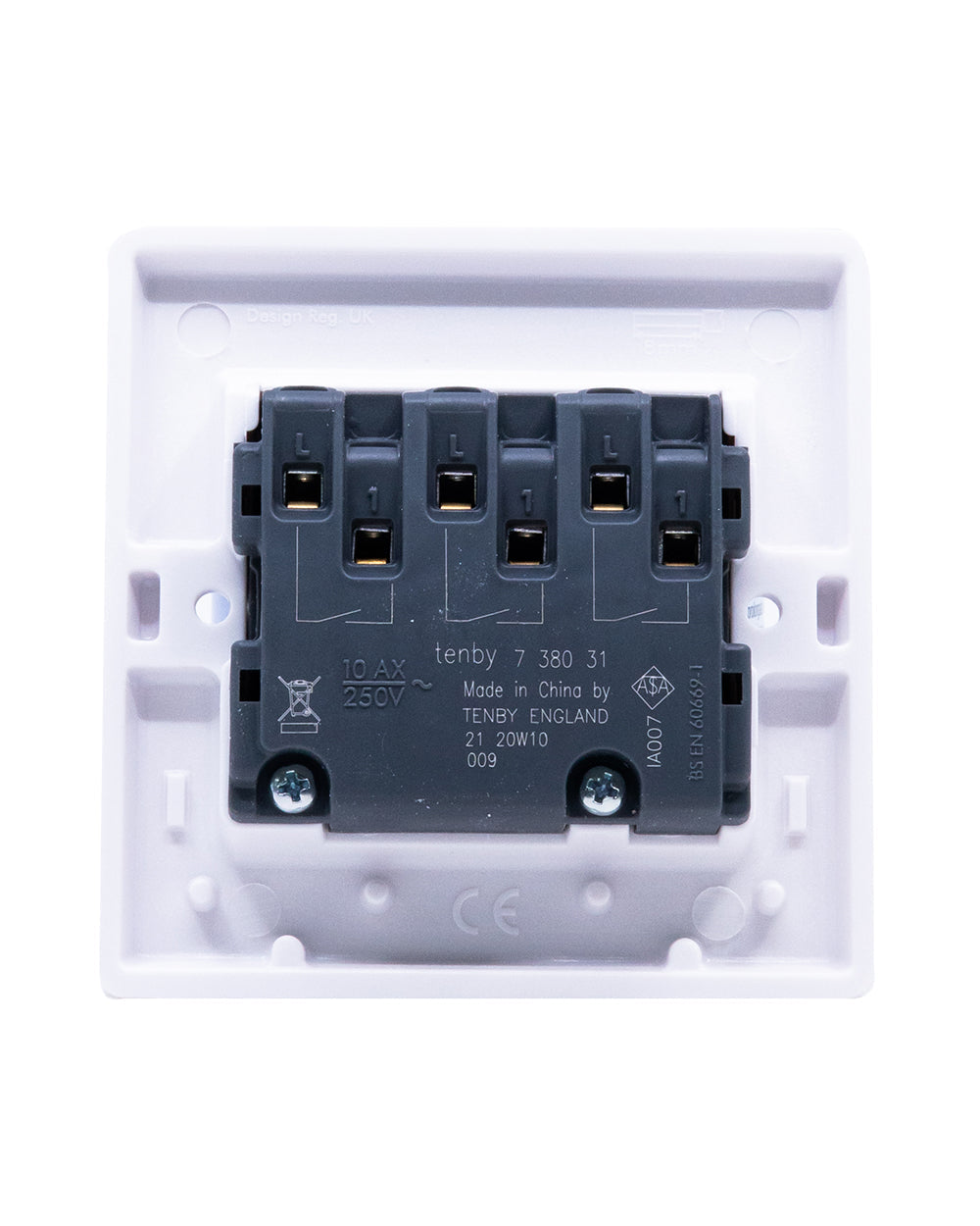 Tenby Switch 3 Gang 1 Way