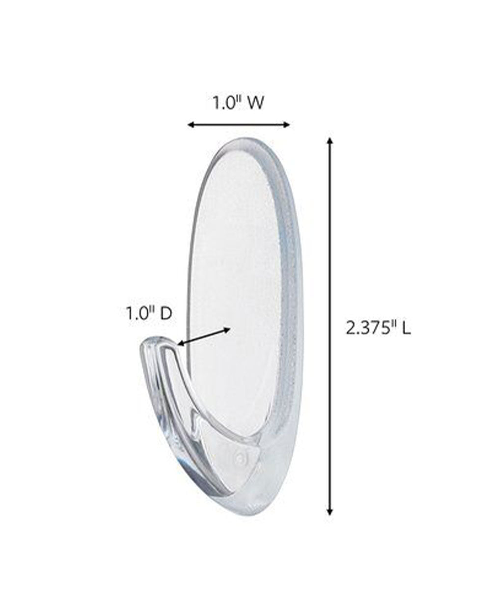 Command Clear 2 Piece Small Hooks