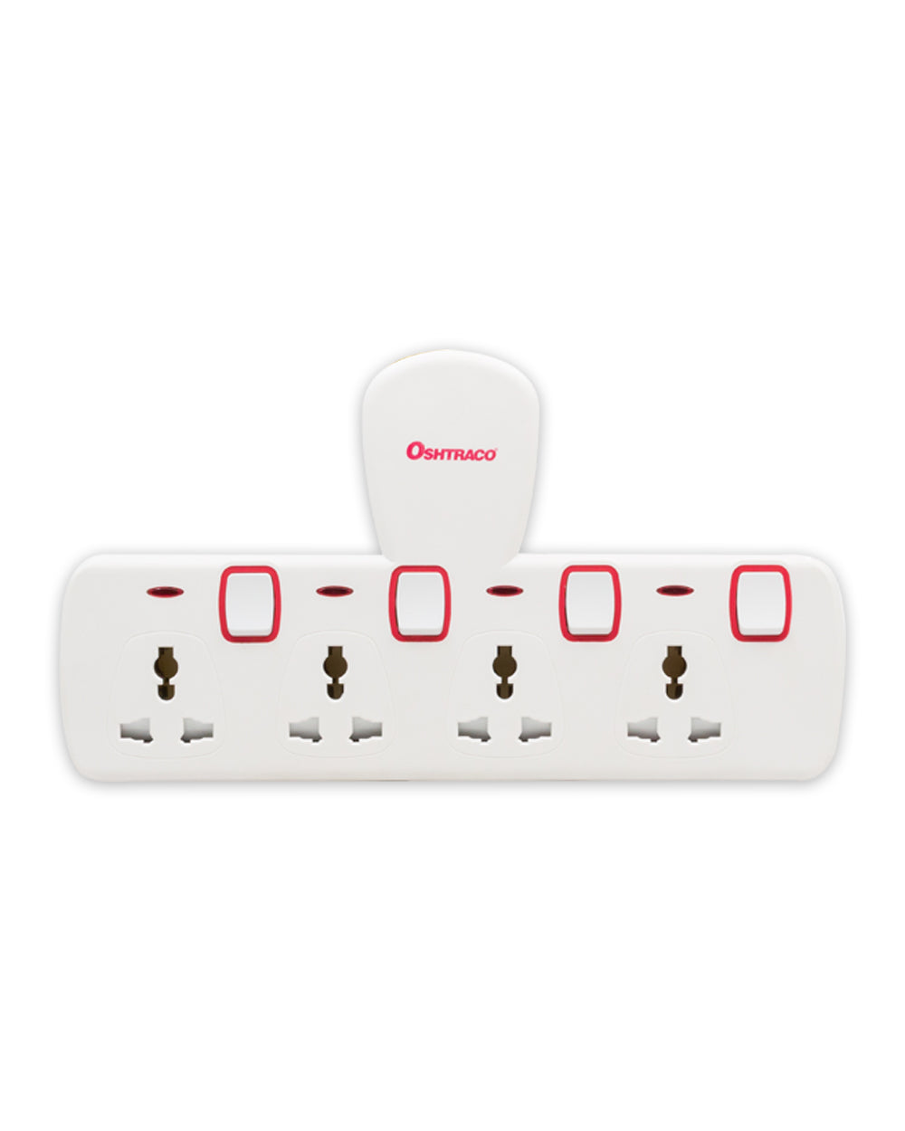 Oshtraco 4 Way Switched T Shaped Multi Socket