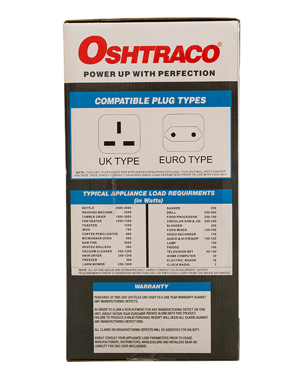 Oshtraco 3 Way Heavy Duty Metal Body Cable Reel 20 Meter