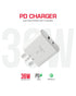 Trands 36W Charger with Type-C to Type-C Cable White