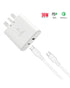 Trands 36W Charger with Type-C to Type-C Cable White