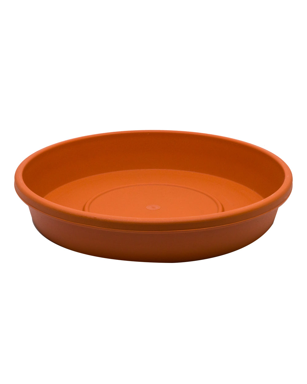 Cosmoplast Round Flower Pot 14 Inch Tray Terracotta
