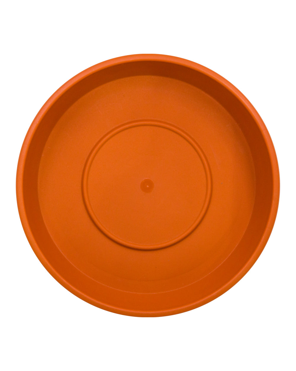 Cosmoplast Round Flower Pot 14 Inch Tray Terracotta