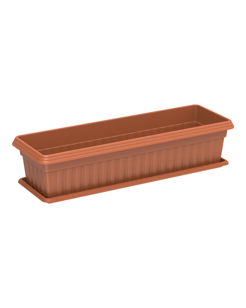 Cosmoplast Exotica Planter Large with Tray Terracotta