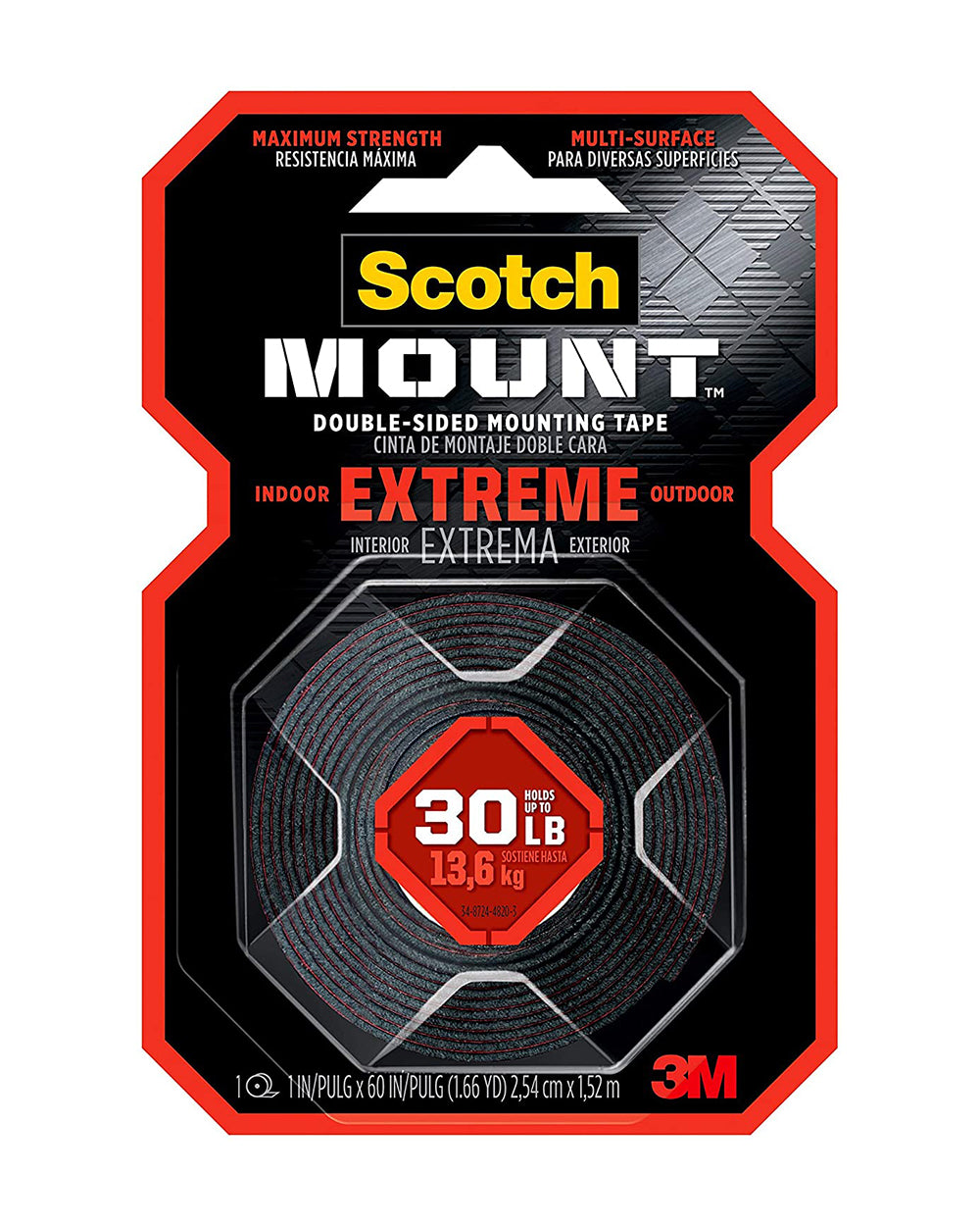 3M Scotch-Mount Extreme Double Sided Mounting Tape