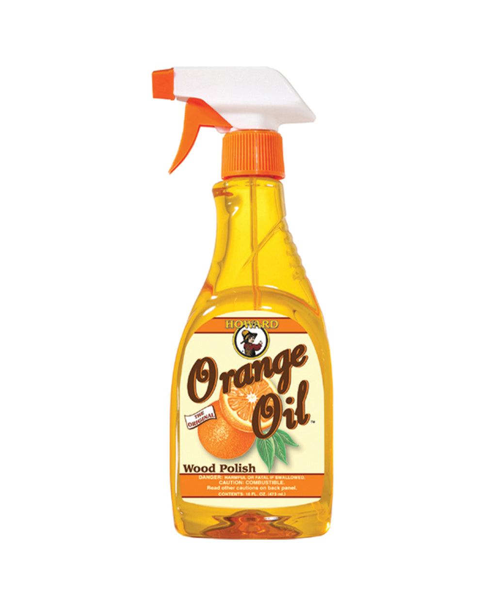 Howard Orange Oil Fine Wood Polish 16 Oz