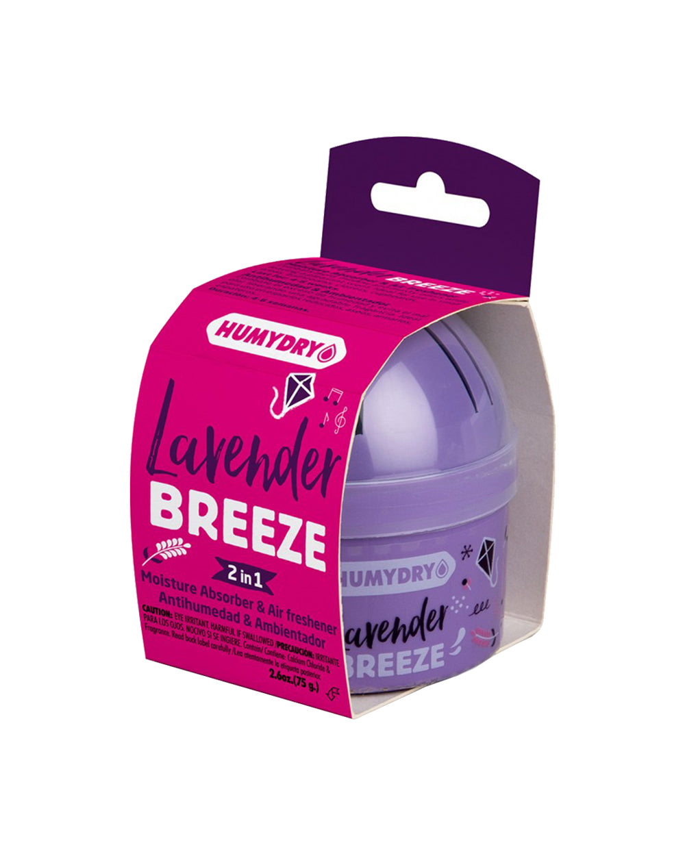 Humydry Mini 2.6oz Moisture Absorber & Air Freshener Lavender Scent