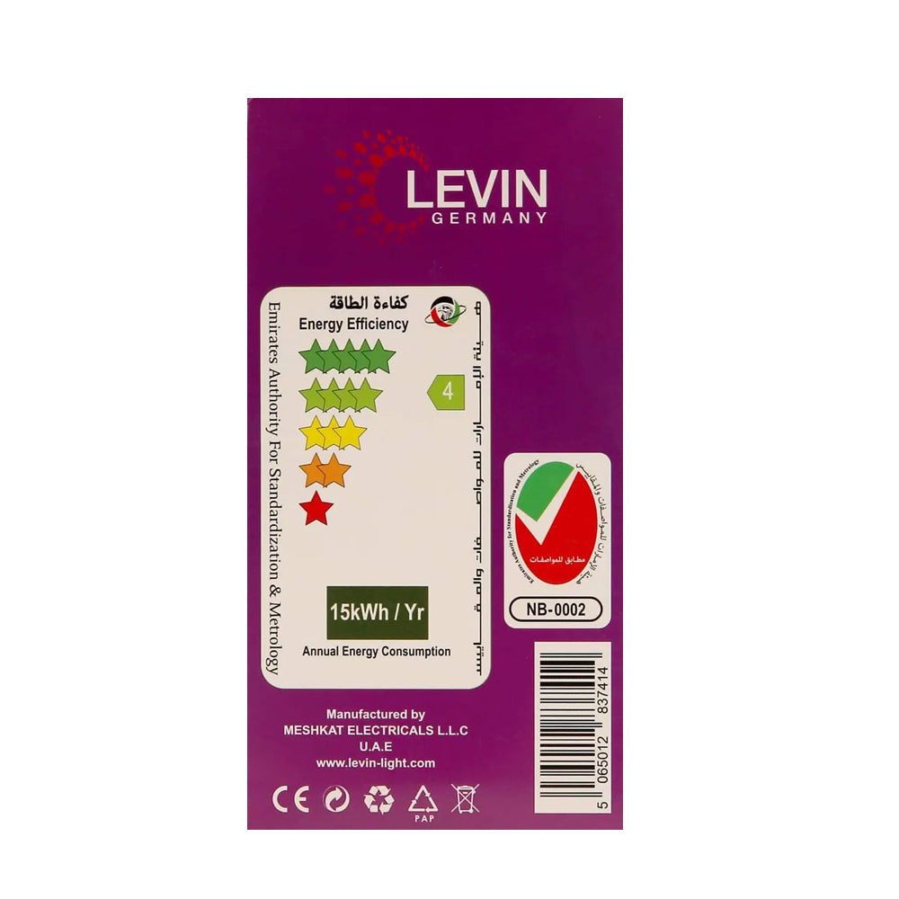 Levin LED A-BULB 15W 6500K E27