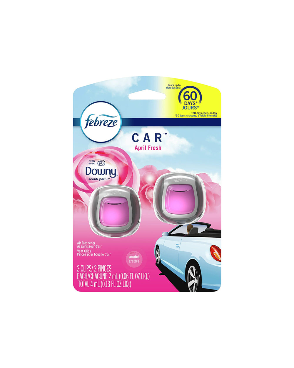 Febreze April Car Vent Clip Pack Of 2