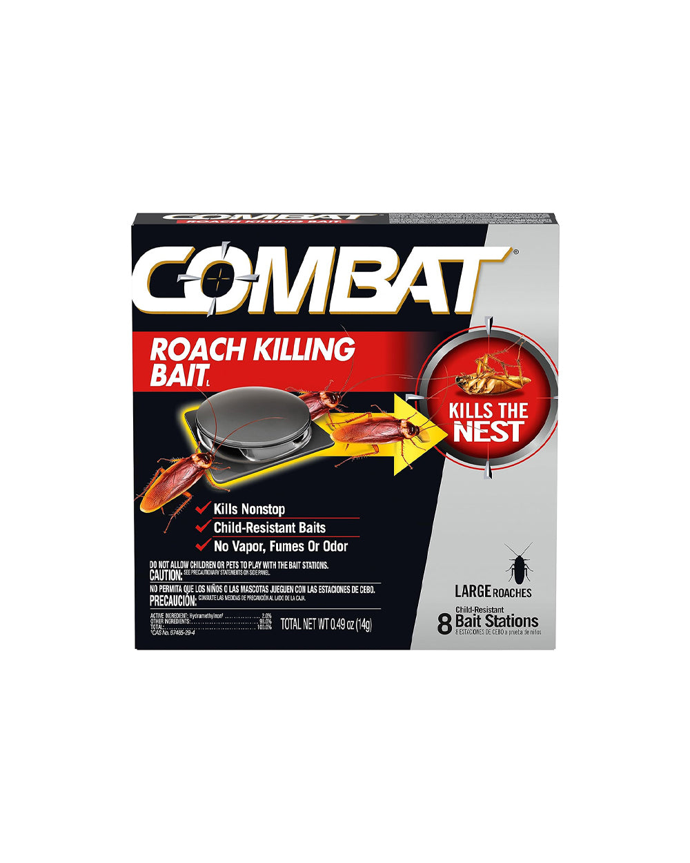 Combat Max Roach Killing Bait Large 8 Bait