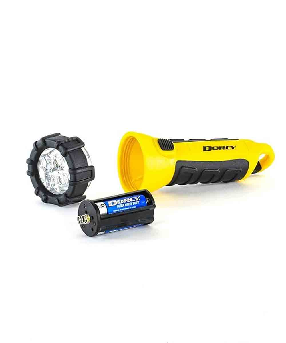Dorcy 55 Lumen Floating Waterproof LED Flashlight with Carabineer Clip Dorcy Yellow