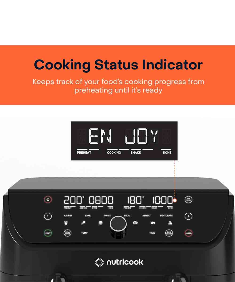 Nutricook Air Fryer Duo 2 Non Vision 8.5 Liter Black