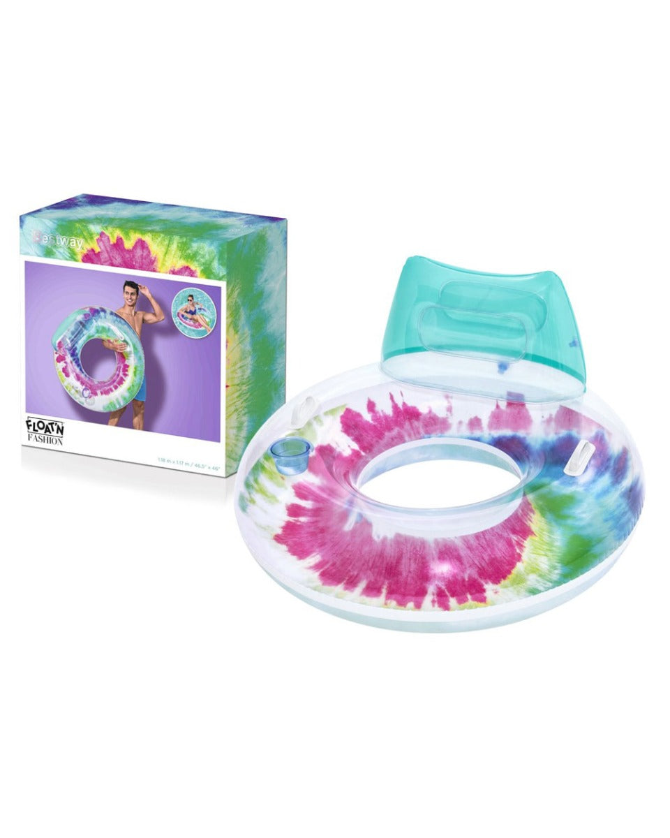 Bestway Swim Ring Tie Dye 118 x 117 cm