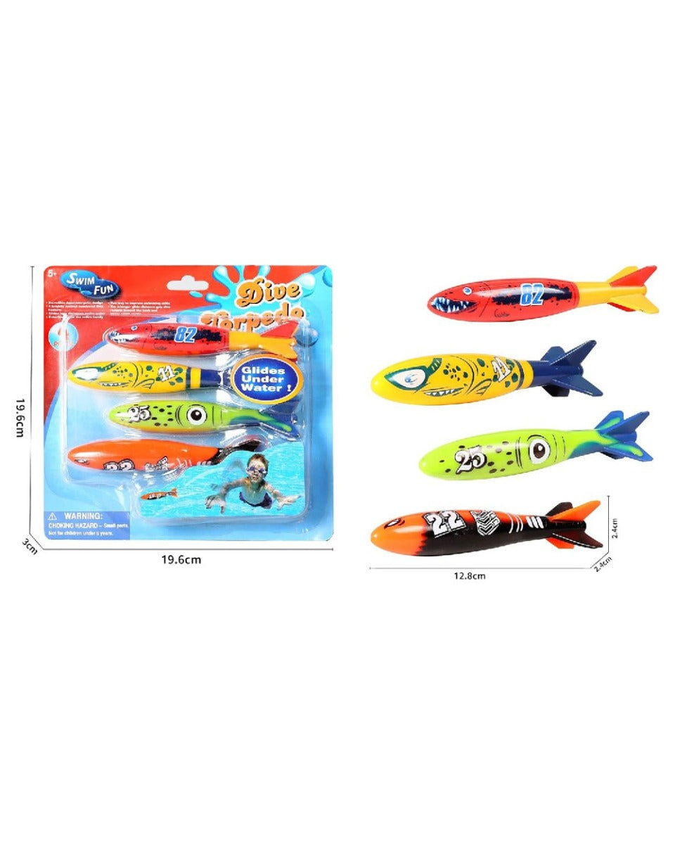 Mondo Diving Torpedo Toys Set of 4 Pieces