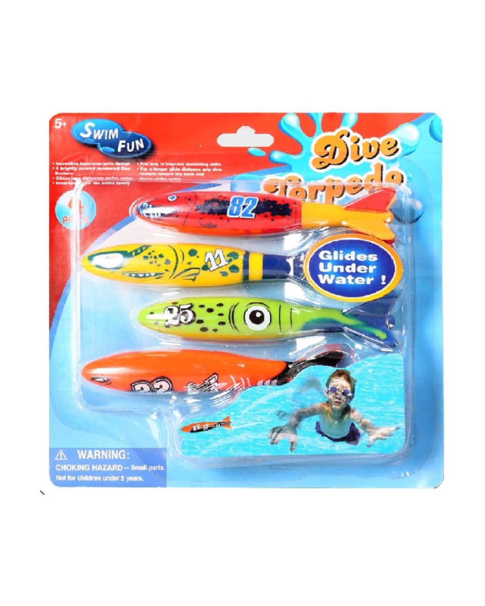 Mondo Diving Torpedo Toys Set of 4 Pieces