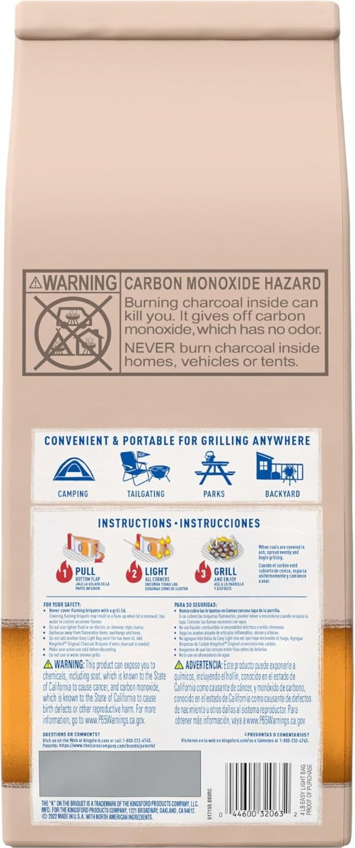 Kingsford 4Lbs Easy Light Briquettes