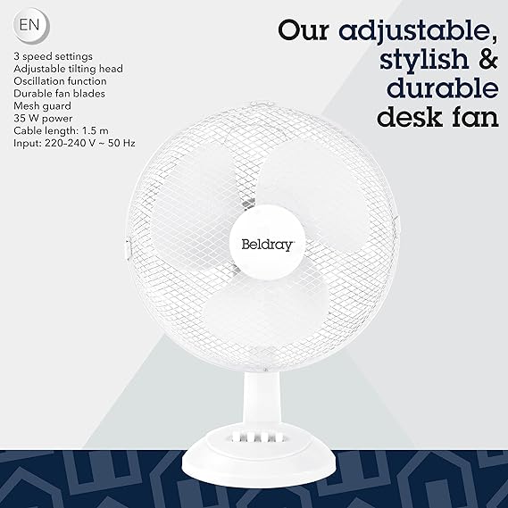 Beldray 12'' Desk Fan (Display Unit)