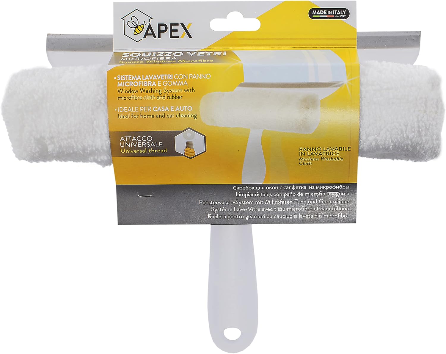 Apex Window Cleaner Wiper With Microfiber 25 cm
