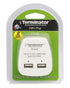 Terminator‚ 2.1 A‚ 2 USB‚ Ports Charger White