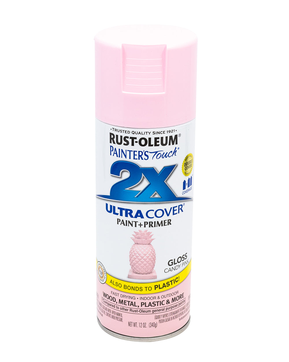 RustOleum PT 2X Ultra Cover Gloss Candy Pink 12Oz
