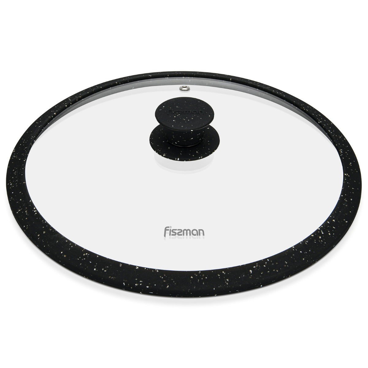 Fissman Lid Arcades 28 cm Black Marble Silicone Rim