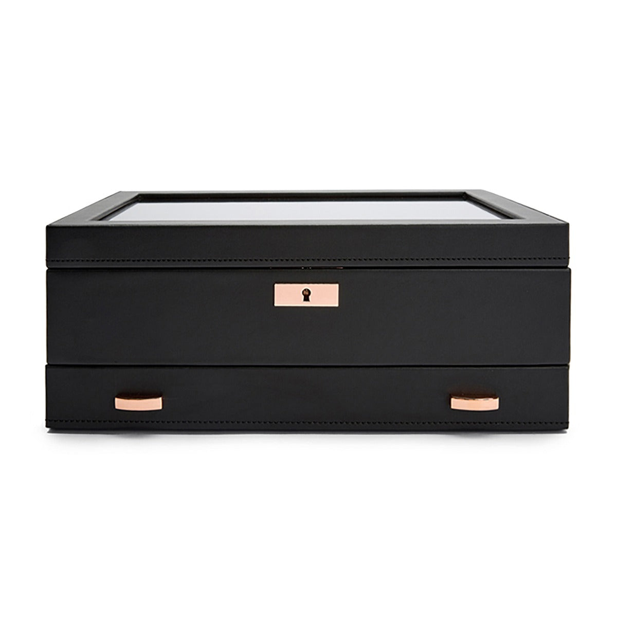 Wolf Axis 10 Pc Watch Box with Drawer Copper