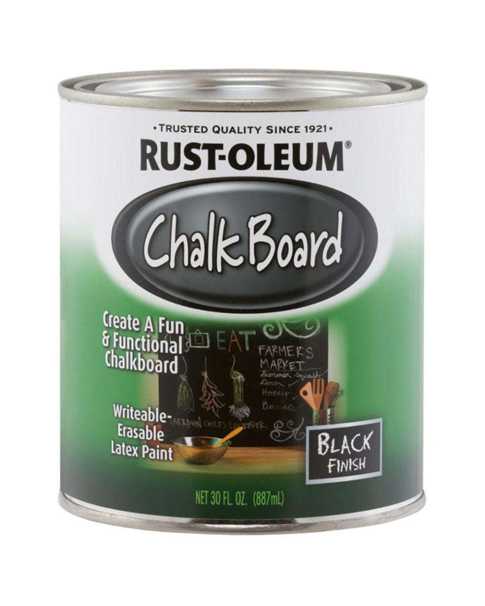 RustOleum Chalkboard Brush On Paint Black 30Oz