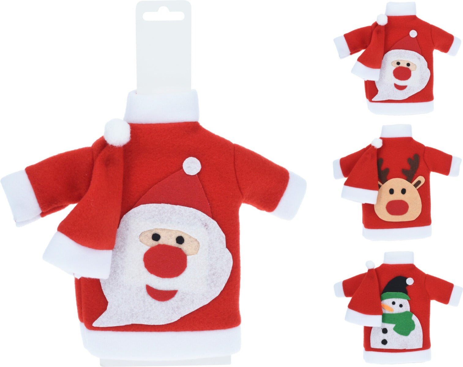 Homesmiths Wine Bottle Santa Jumper Assorted