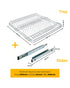 Tansel Double Rack Plate Pull Out Drawer with Slides 398W x 100H x 500D mm