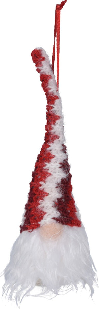 Homesmiths Gnome Hang deco 20cm 3 Assorted Red