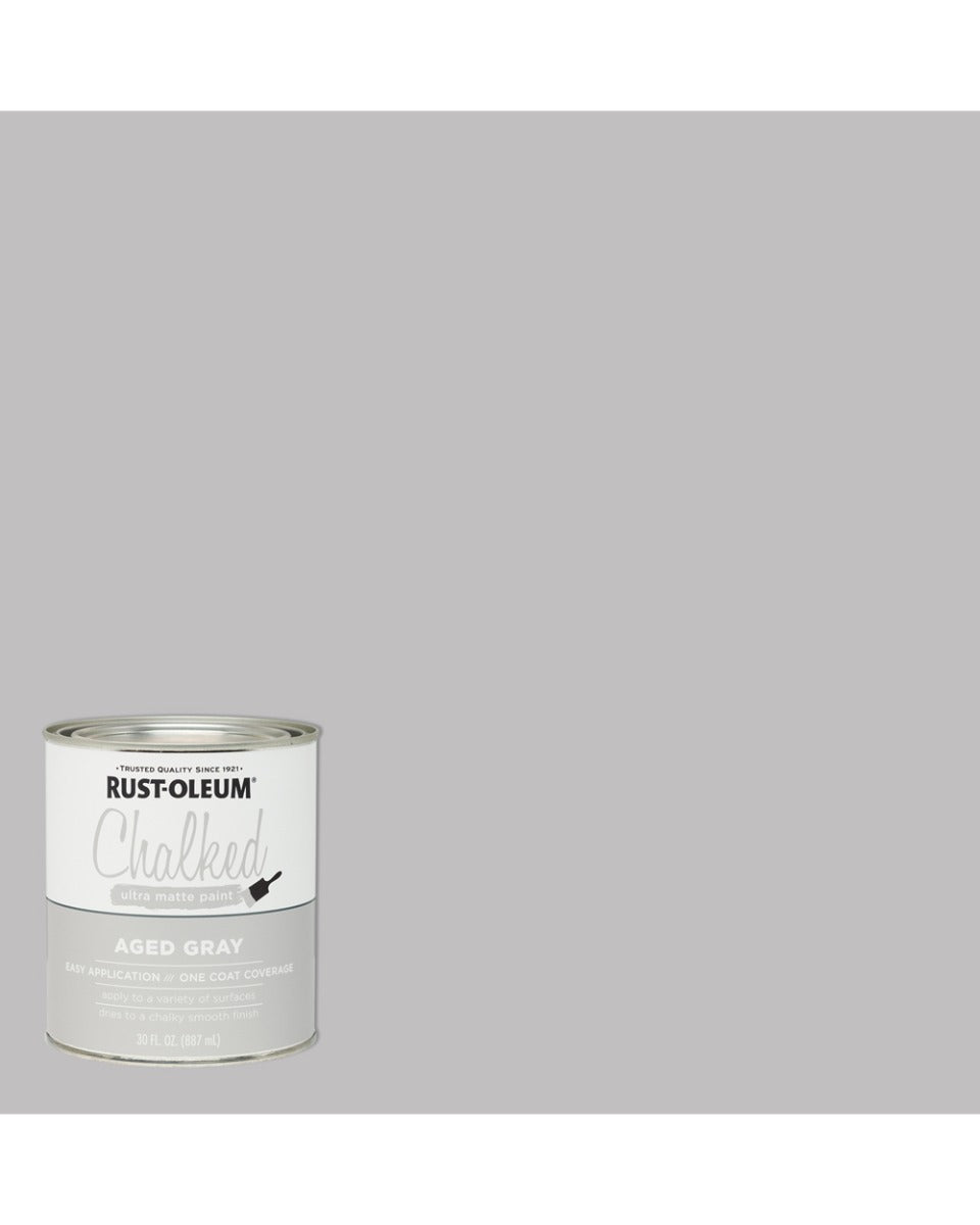 RustOleum 30Oz Ultra Matte Chalked Paint Aged Grey