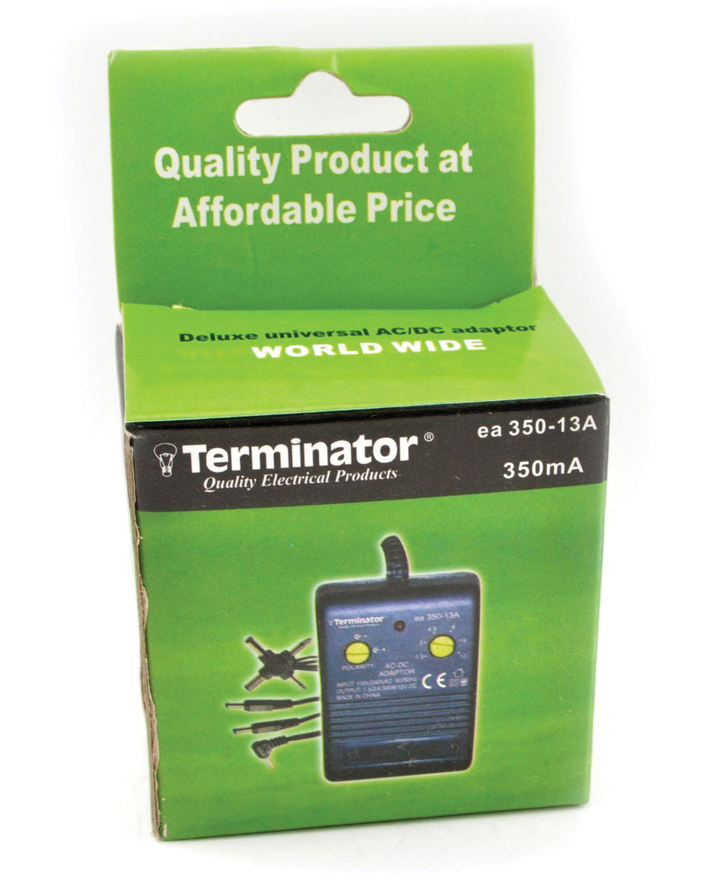 Terminator AC to DC Adaptor 350mA Box Packed 13A