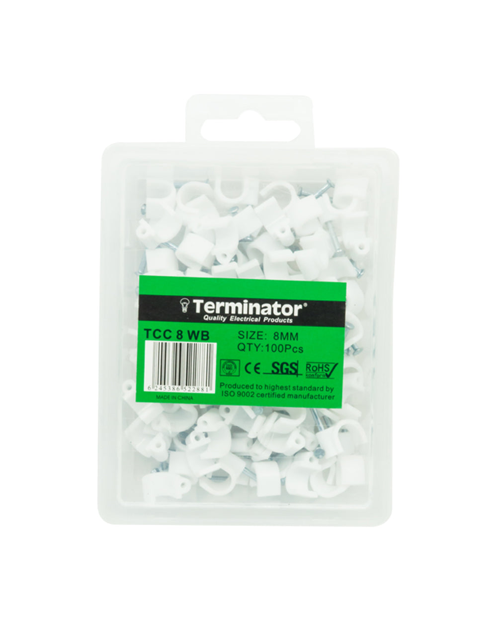 Terminator Cable Clip 8 millimetres