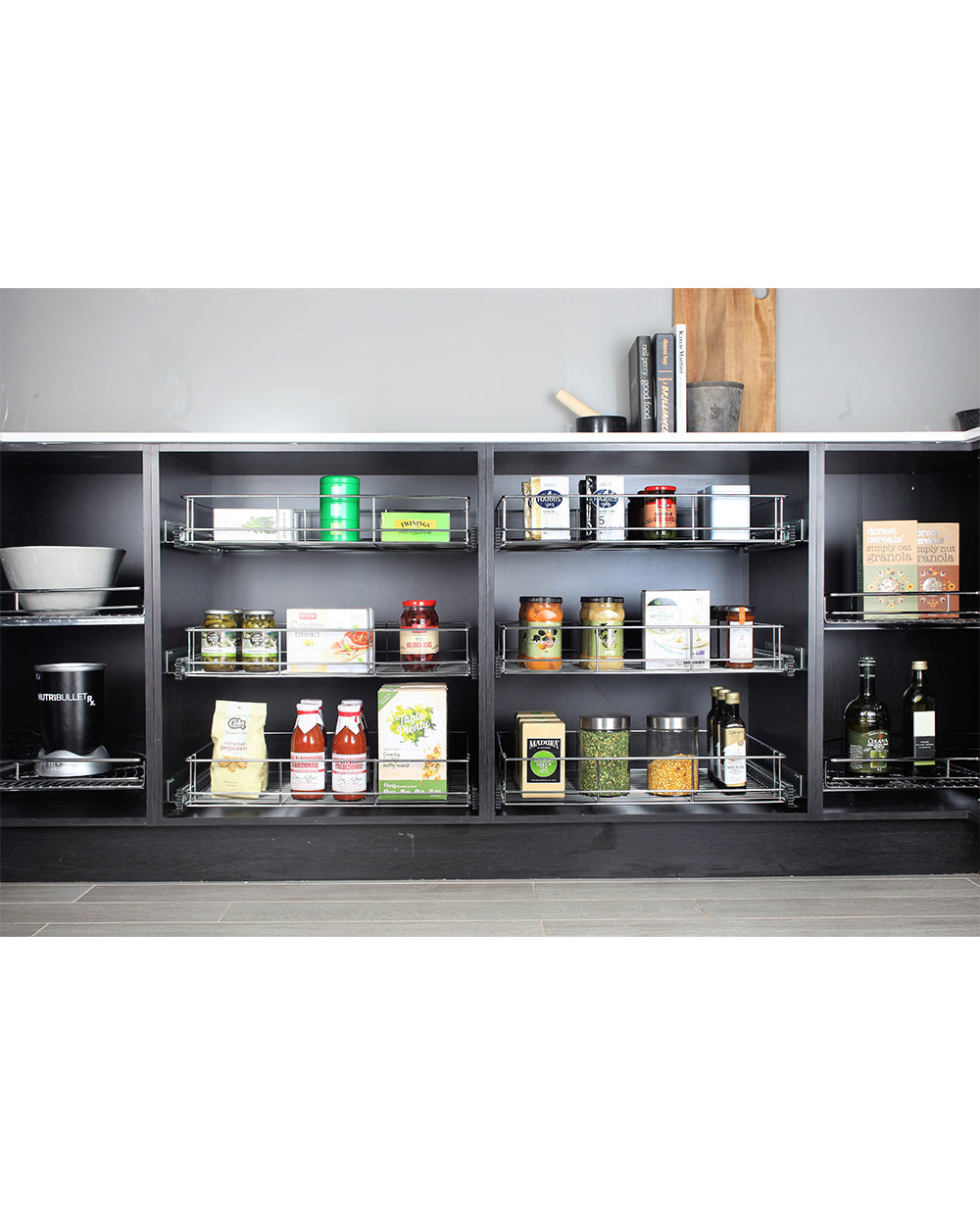 Tansel Pantry Pull Out Drawer with Slides L 496 x H 100 x W 485 mm