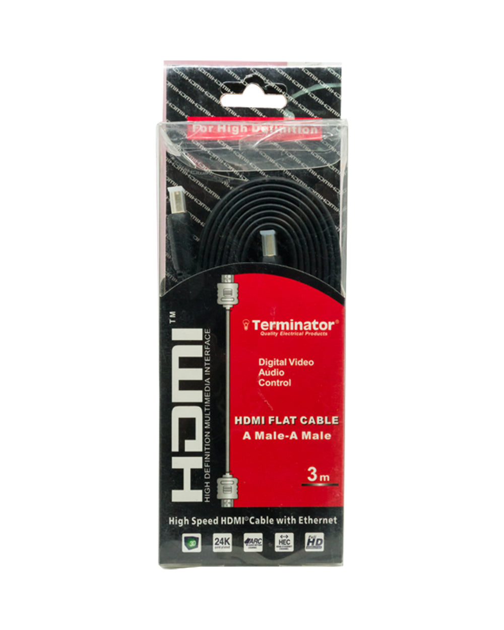 Terminator 1.4 HDMI Flat Cable 3 Metre