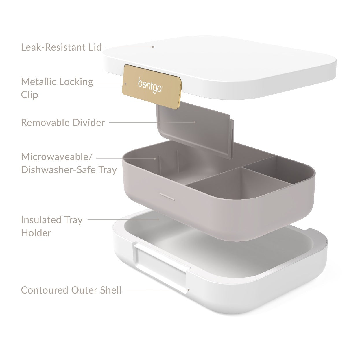 Bentgo Modern Lunch Box White