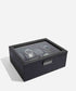 Stackers Men 8 Piece Black Watch Box
