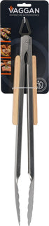 Homesmiths BBQ Tongs Steel Bamboo 45cm