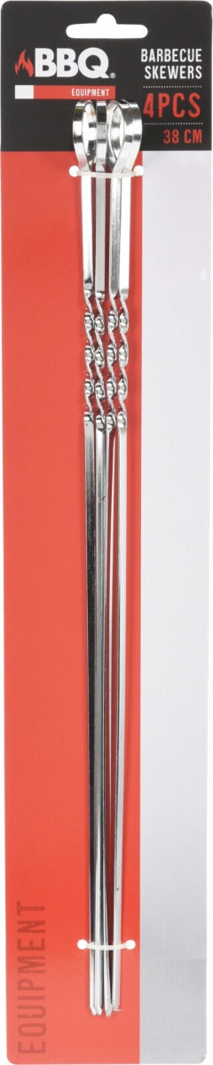 Homesmiths BBQ Skewer 38 cm Set Of 4
