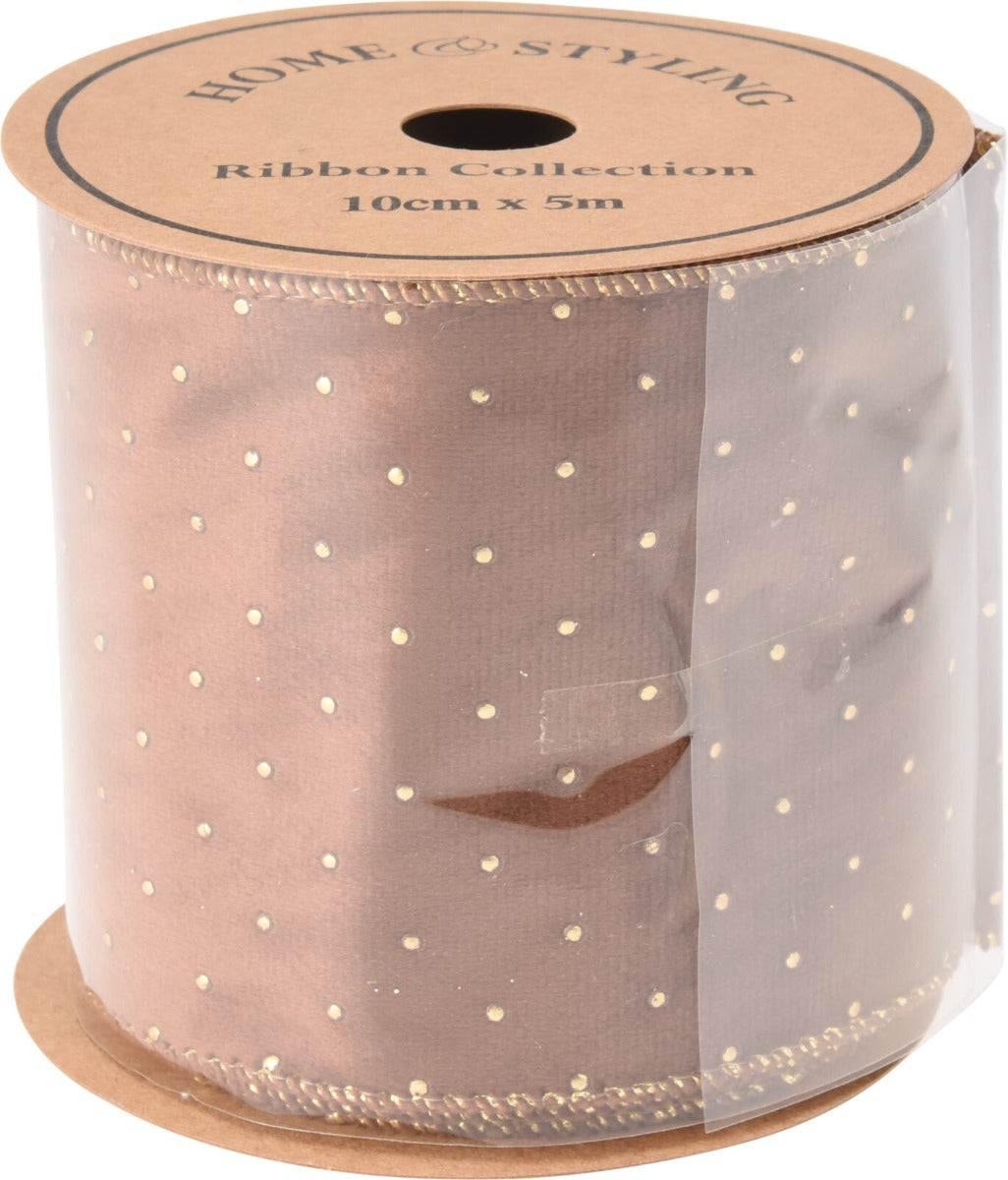 Homesmiths Velvet Lint Gold Dots Assorted