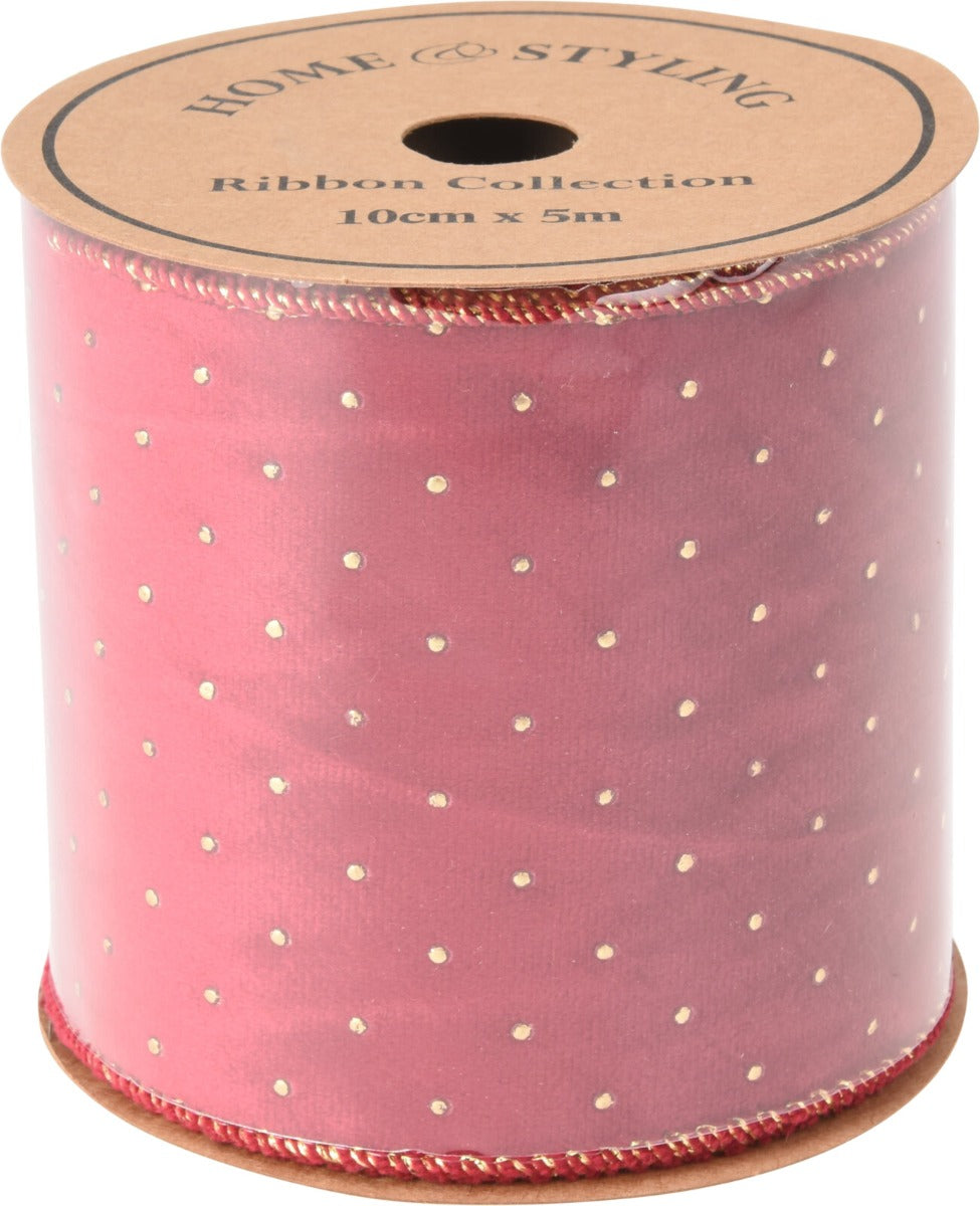 Homesmiths Velvet Lint Gold Dots Assorted